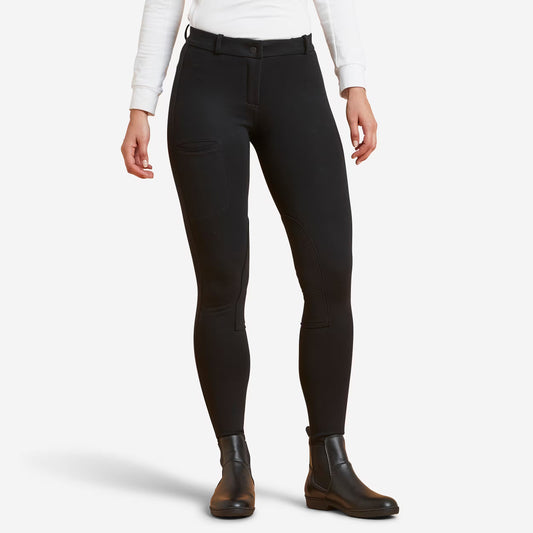 Women's Horse Riding Jodhpurs 100 – Black